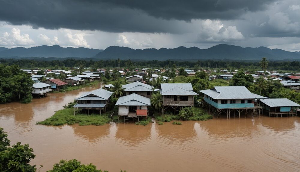 flood threatens border area