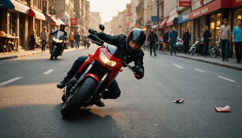 red plate motorcycle accident