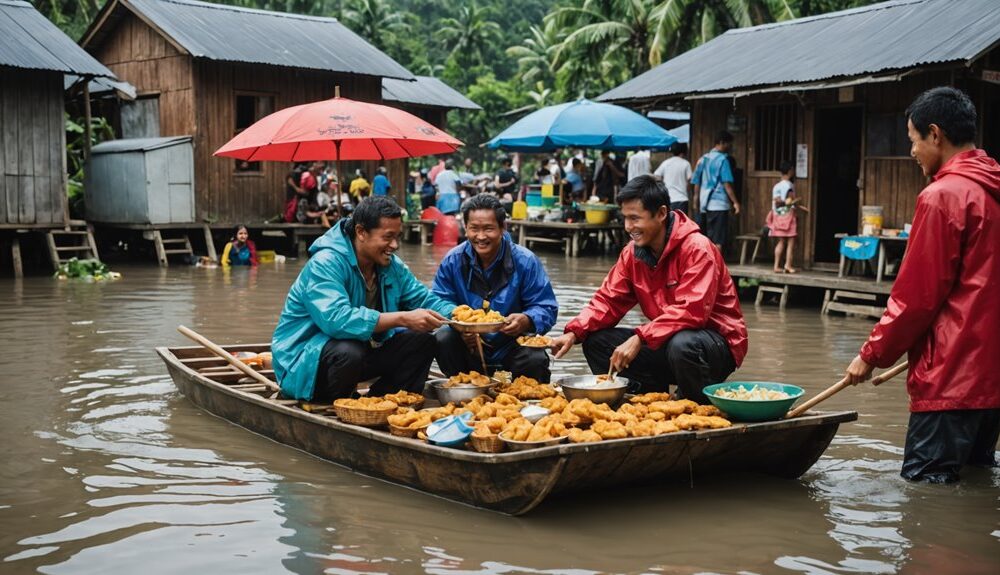 unique moments amidst flooding