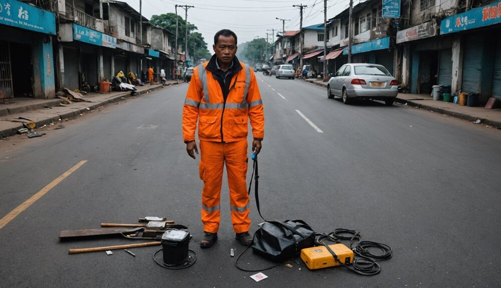 wifi technician electrocuted standing