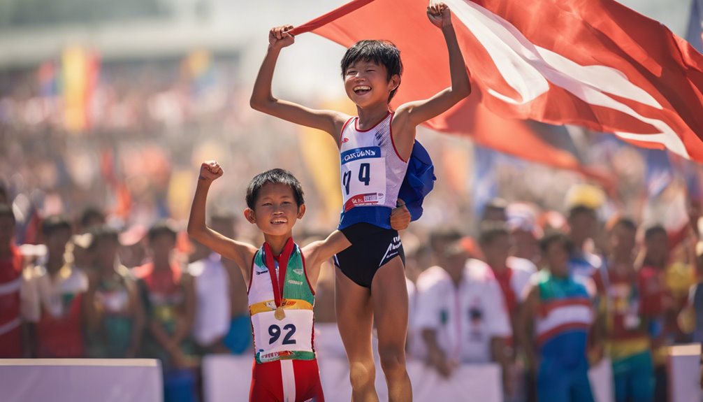 young athletes riau success