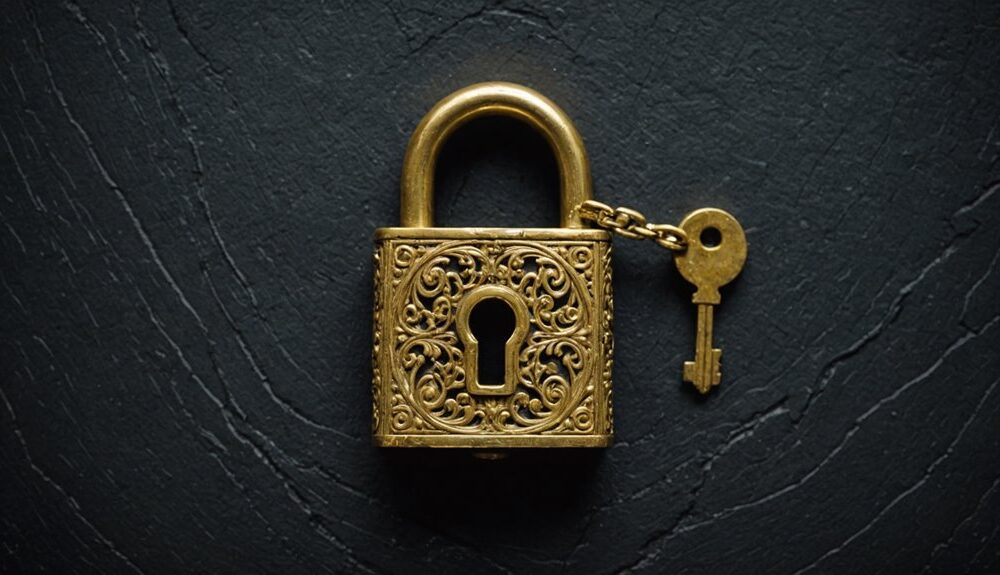 ancient roman gold lock