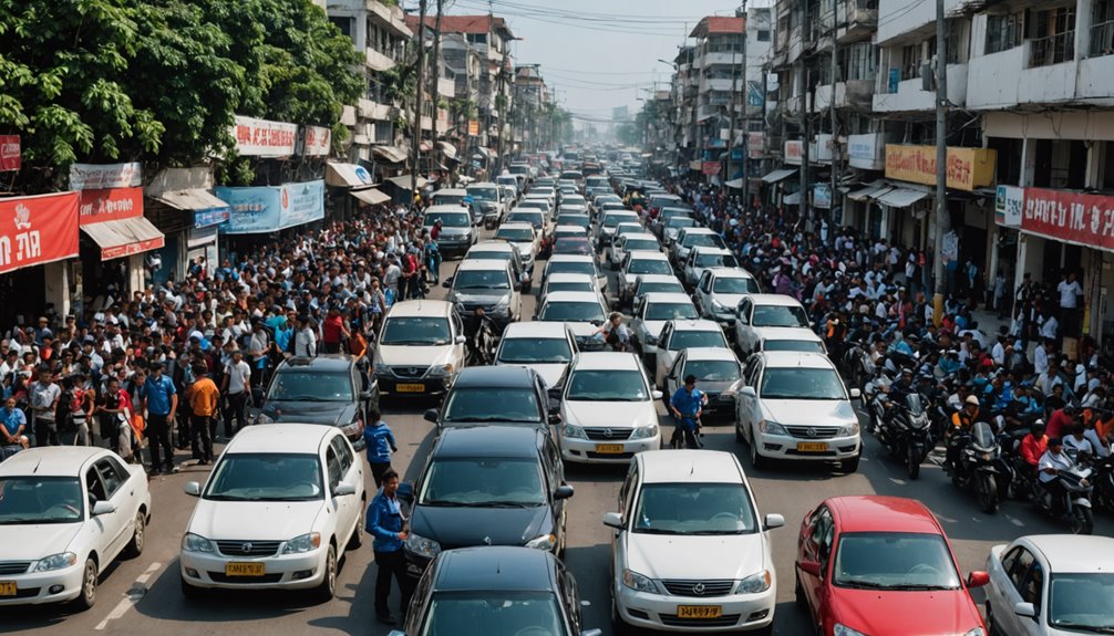 makassar traffic protest students