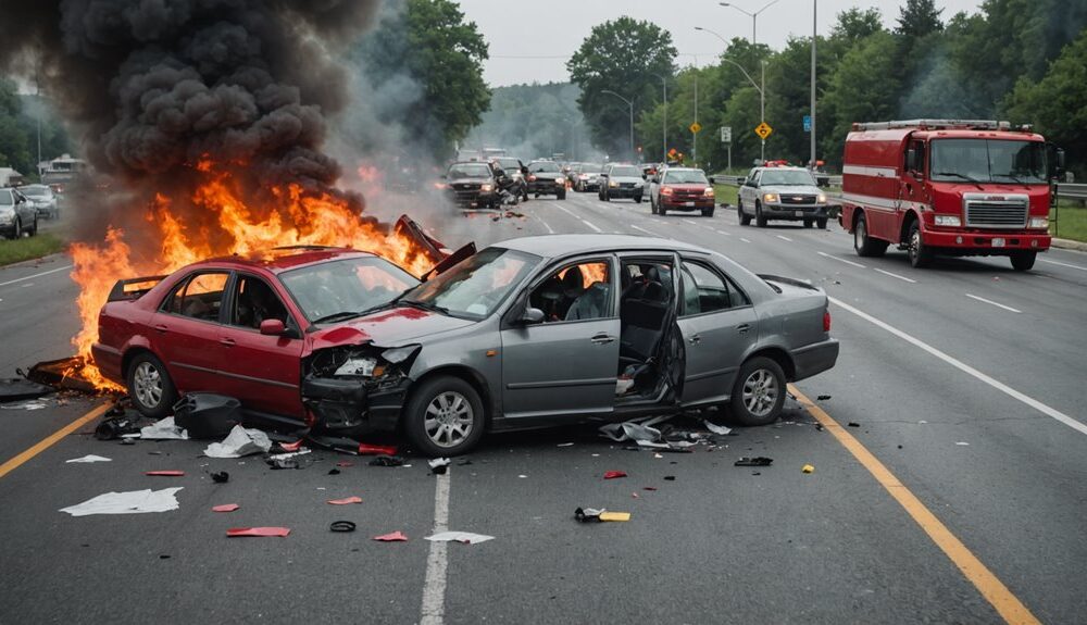 highway accident causes closure