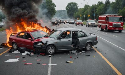 highway accident causes closure