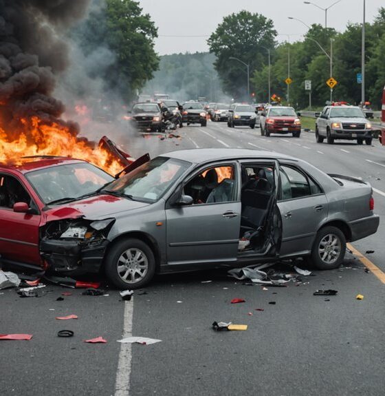 highway accident causes closure