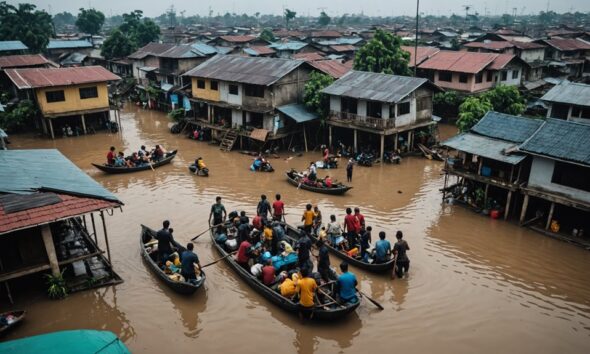 jakarta flood forces evacuation