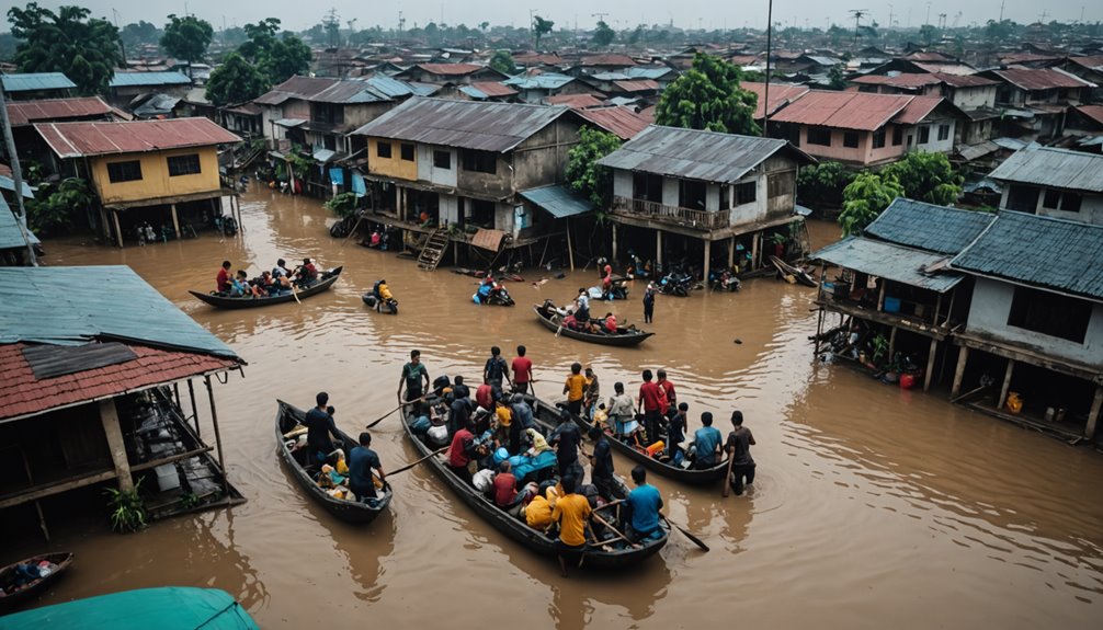 jakarta flood forces evacuation